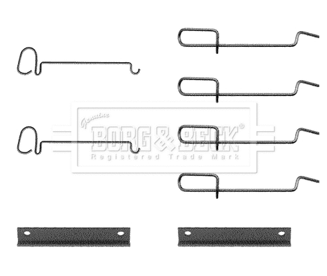 Accessory Kit, disc brake pad (BBK1131)