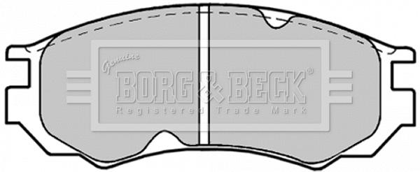 Brake Pad Set, disc brake (BBP1189)