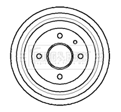 Brake Drum (BBR7010)