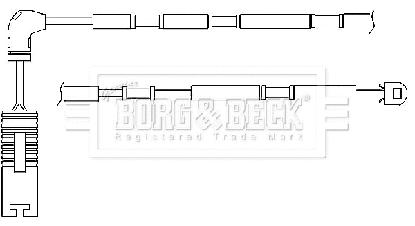 Warning Contact, brake pad wear (BWL3043)