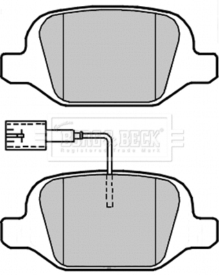 Brake Pad Set, disc brake (BBP2312)