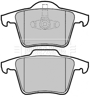 Brake Pad Set, disc brake (BBP2136)