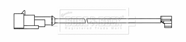 Warning Contact, brake pad wear (BWL33078)