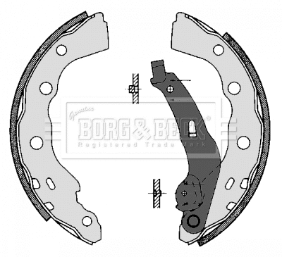 Brake Shoe Set (BBS6282)