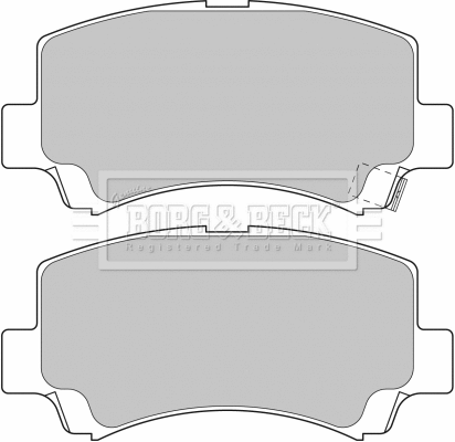 Brake Pad Set, disc brake (BBP1632)