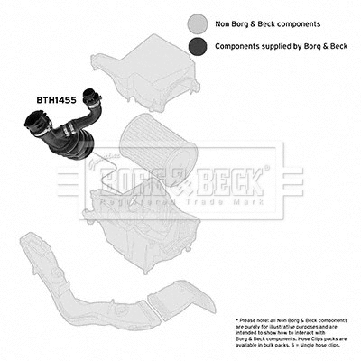 Intake Hose, air filter (BTH1455)