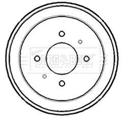 Brake Drum (BBR7160)