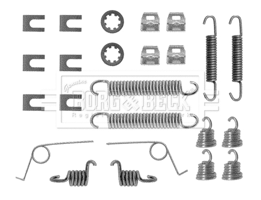 Accessory Kit, brake shoes (BBK6018)