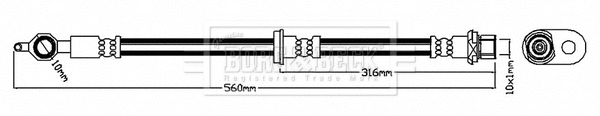 Brake Hose (BBH6862)