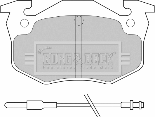 Brake Pad Set, disc brake (BBP1545)