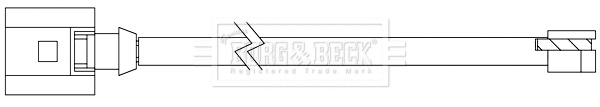 Warning Contact, brake pad wear (BWL3112)