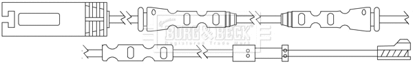 Warning Contact, brake pad wear (BWL3114)