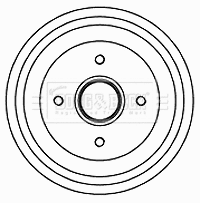 Brake Drum (BBR7201)