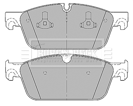 Brake Pad Set, disc brake (BBP2438)