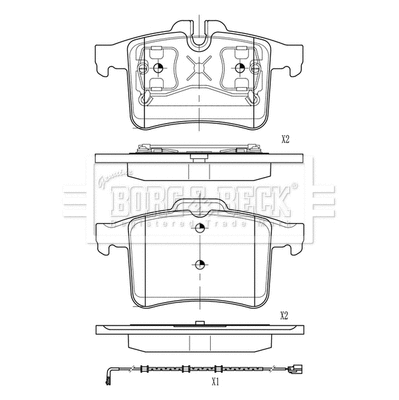 Brake Pad Set, disc brake (BBP2831)