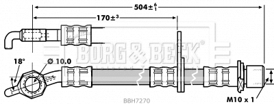 Brake Hose (BBH7270)