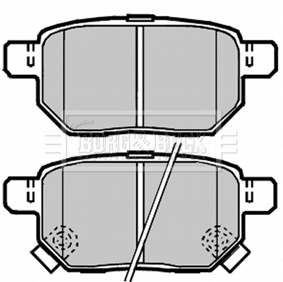 Brake Pad Set, disc brake (BBP2086)