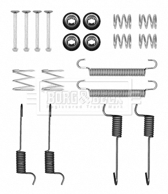 Accessory Kit, parking brake shoes (BBK6346)