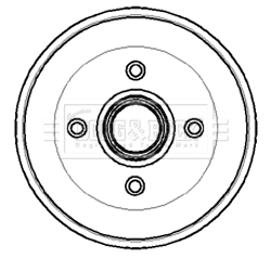 Brake Drum (BBR7014)