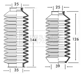 Bellow Kit, steering (BSG3074)