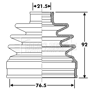 Bellow Kit, drive shaft (BCB6312)