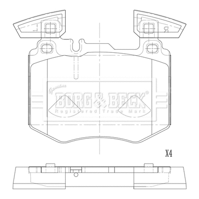 Brake Pad Set, disc brake (BBP2898)