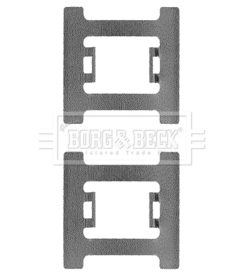 Accessory Kit, disc brake pad (BBK1196)