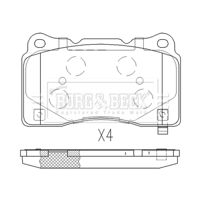 Brake Pad Set, disc brake