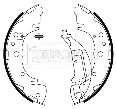 Brake Shoe Set, parking brake (BBS6483)