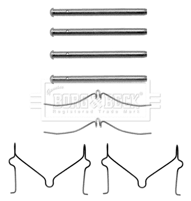 Accessory Kit, disc brake pad (BBK1082)