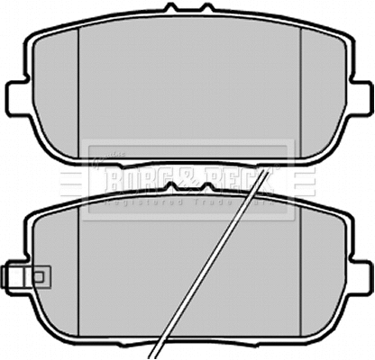 Brake Pad Set, disc brake (BBP2252)
