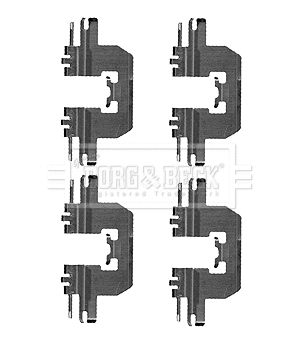 Accessory Kit, disc brake pad (BBK1541)