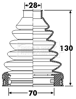 Bellow Kit, drive shaft (BCB6253)
