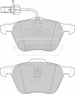 Brake Pad Set, disc brake (BBP1747)
