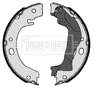 Brake Shoe Set, parking brake (BBS6344)
