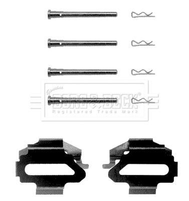 Accessory Kit, disc brake pad (BBK1037)