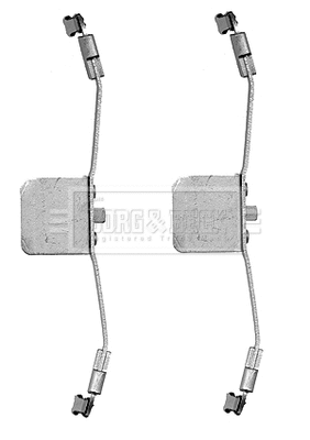 Accessory Kit, disc brake pad (BBK1239)