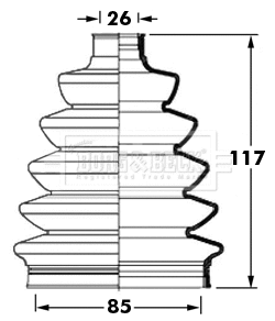 Bellow Kit, drive shaft (BCB2399)