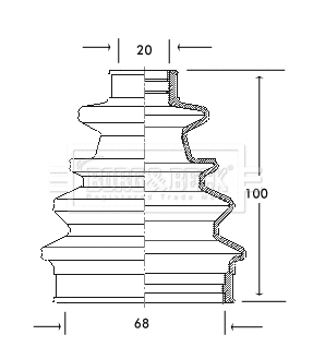 Bellow Kit, drive shaft (BCB2040)