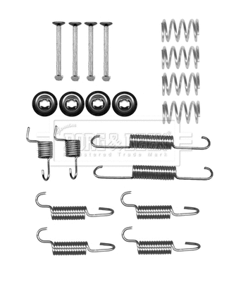 Accessory Kit, parking brake shoes (BBK6313)