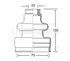 Bellow Kit, drive shaft (BCB2495)