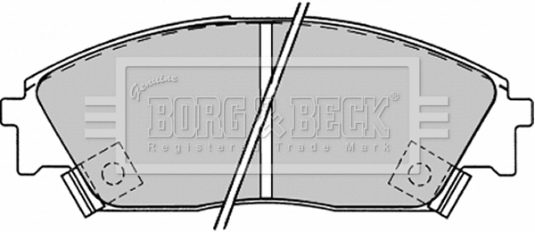 Brake Pad Set, disc brake (BBP1232)