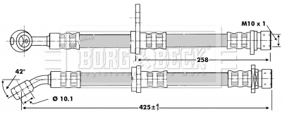 Brake Hose (BBH6744)