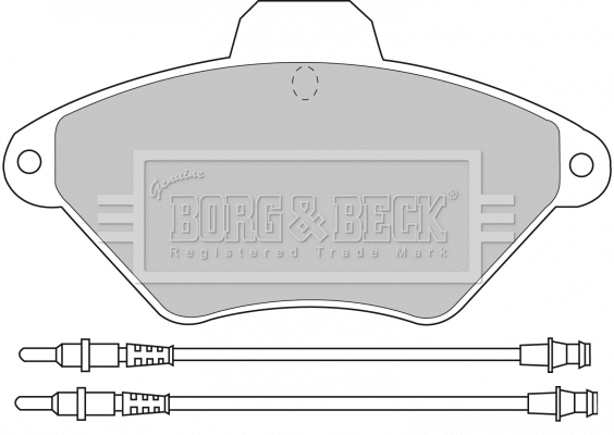 Brake Pad Set, disc brake (BBP1468)