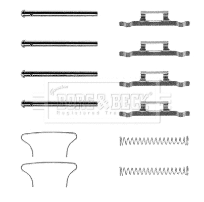 Accessory Kit, disc brake pad (BBK1104)