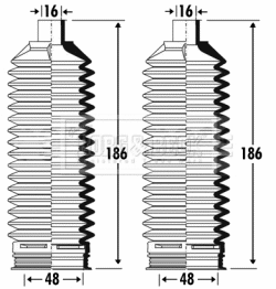 Bellow Kit, steering (BSG3318)