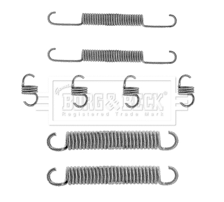 Accessory Kit, parking brake shoes (BBK6047)