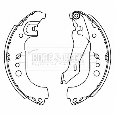 Brake Shoe Set (BBS6514)