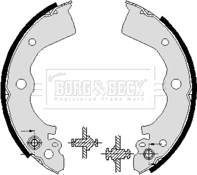 Brake Shoe Set (BBS6226)