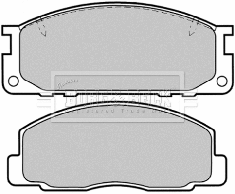 Brake Pad Set, disc brake (BBP1372)